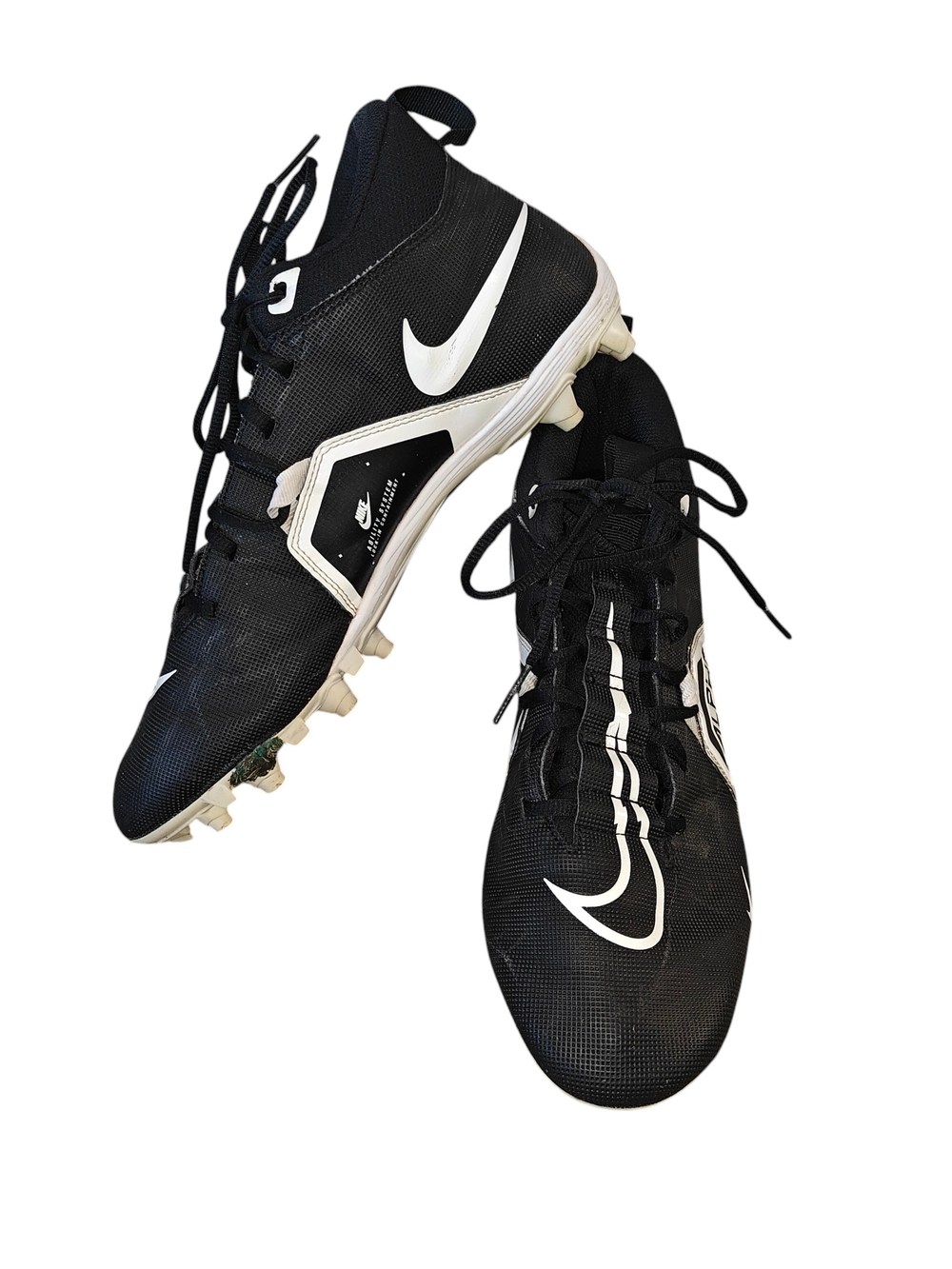 Nike Alpha Menace Varsity 3 Football Cleats in Black Mens Size 11